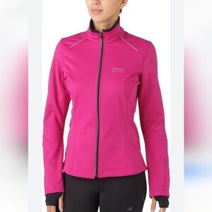 GORETEX Windstopper Soft Shell Bike Wear Women's Contest. Fushia Red. Size Small